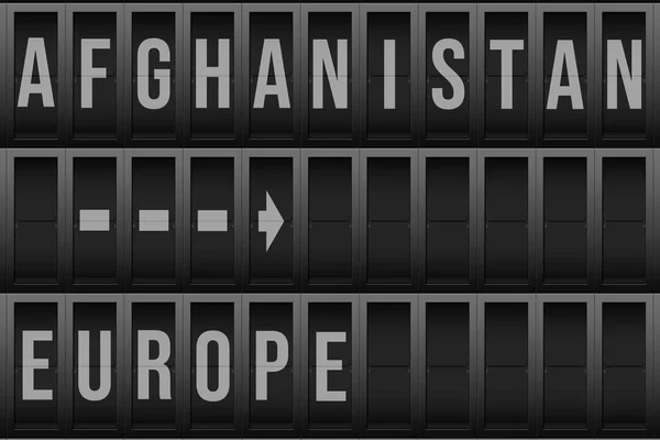 Lotnisko Podróże Afganistanu Europy — Zdjęcie stockowe