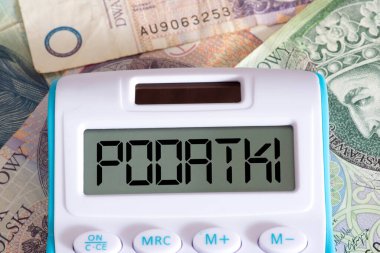 Banknotlar Polonya Zloty PLN, Polonya 'da hesap makinesi ve vergiler