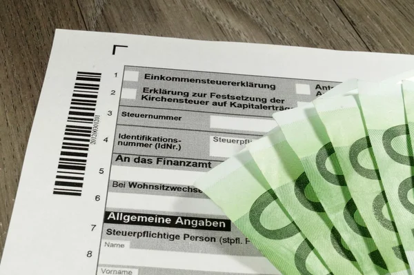 Deutsche Steuererklärung — Stockfoto