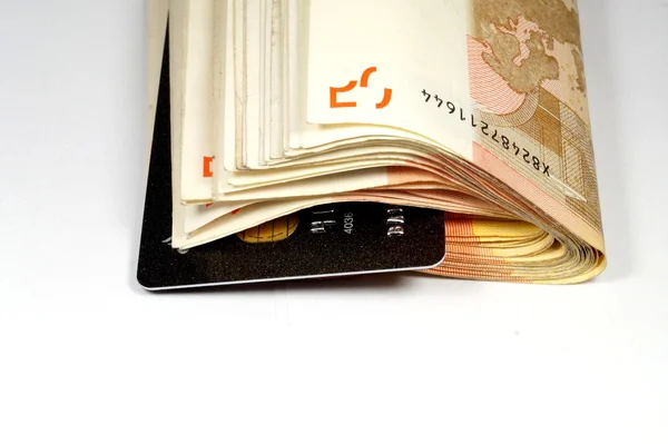 Kreditkort pengar — Stockfoto