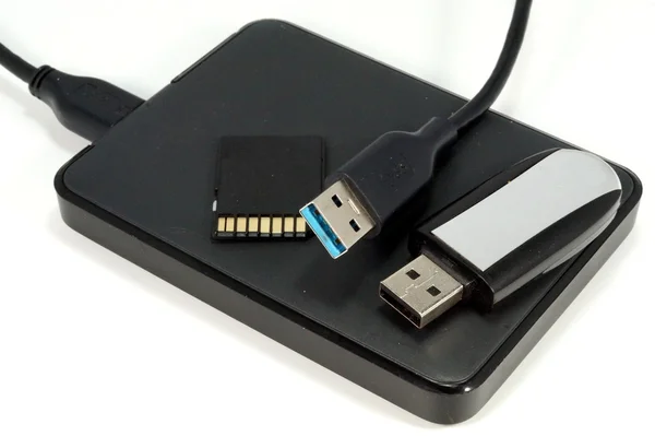 Dysków twardych USB — Zdjęcie stockowe