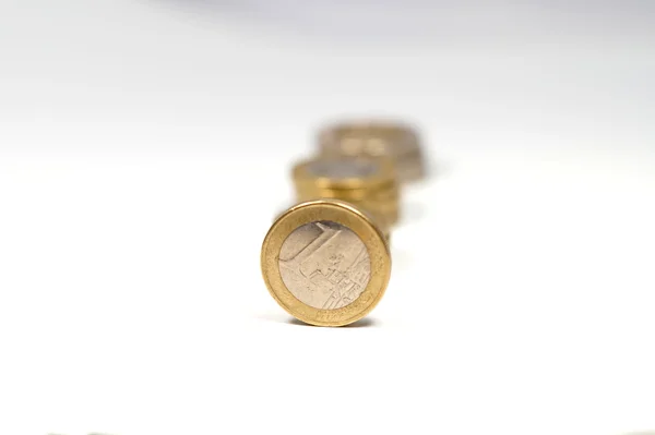 现金欧元硬币 — 图库照片
