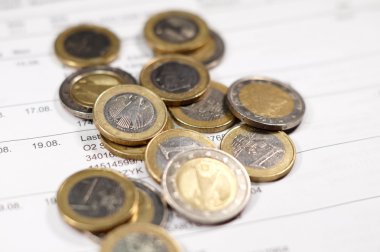 Hesap ekstresi ve bazı paralar