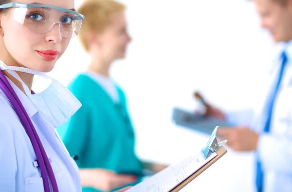 Woman doctor standing  at hospital — Stock Photo, Image