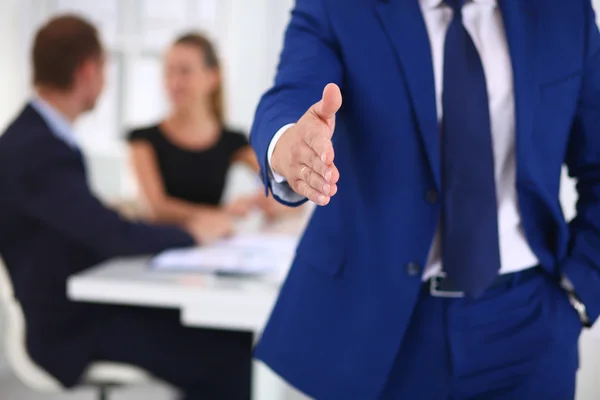 Closeup of a business handshake — Stock Photo, Image