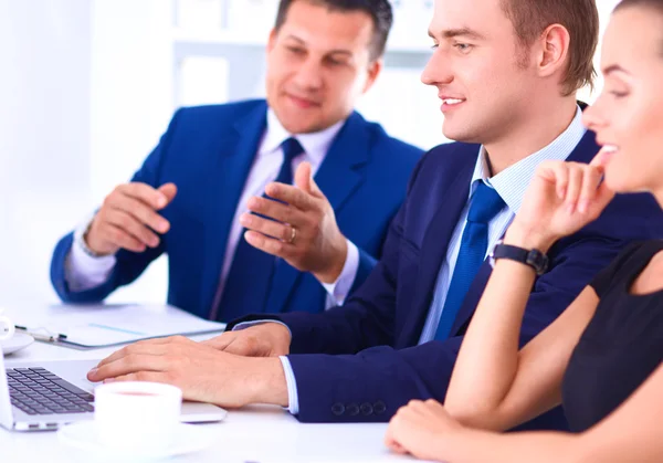 Business team discussing their project — Stock Photo, Image