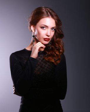 güzel bir kadınla akşam makyaj