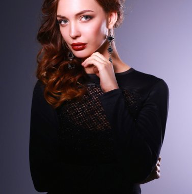 güzel bir kadınla akşam makyaj