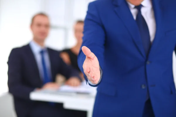 Closeup of a business handshake — Stock Photo, Image