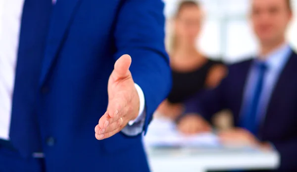 Closeup of a business handshake — Stock Photo, Image