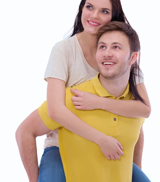 Portrait de jeune homme isolé sur fond blanc — Photo