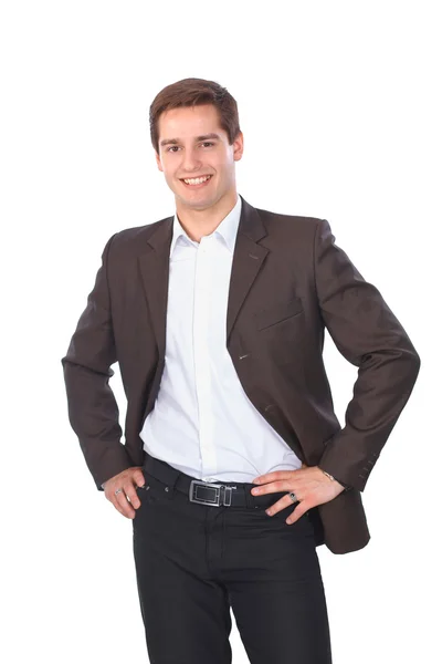 Business man isolated on white background — Stock Photo, Image