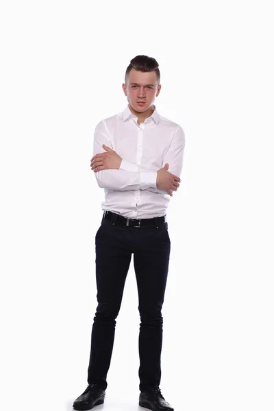 Business man   isolated on white background — Stock Photo, Image