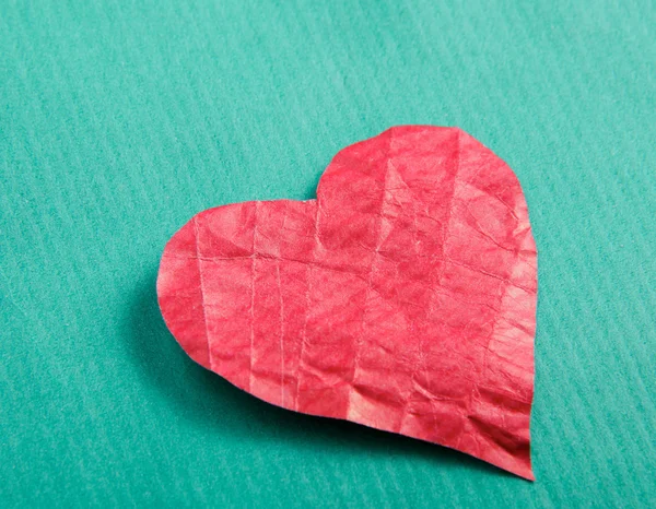 Corazón, aislado sobre fondo verde . — Foto de Stock