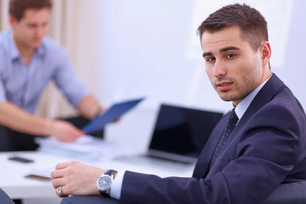 Business people talking on meeting at office — Stock Photo, Image