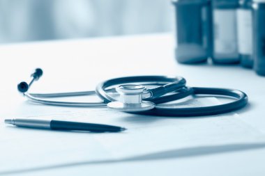 RX reçeteli steteskopun yakın çekimi