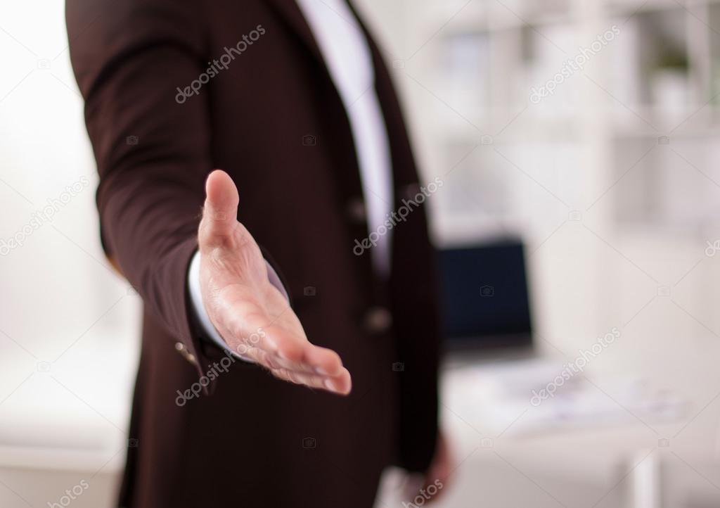 Business people handshake