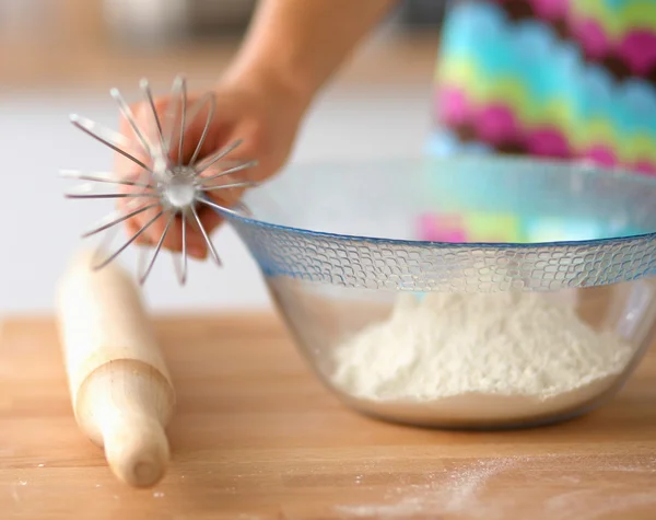 Baking ingredients for shortcrust pastry, plunger — Stock Photo, Image