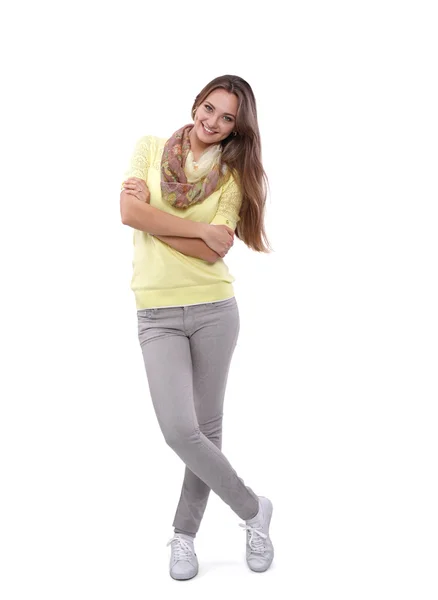 Portrait of a young woman standing — Stock Photo, Image