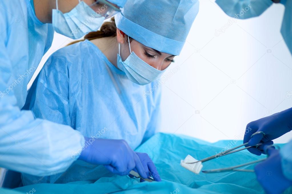 Surgery team in the operating room