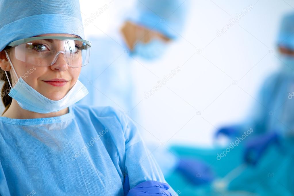 Surgery team in the operating room