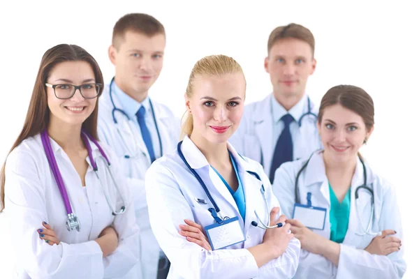 Portrait d'un groupe de collègues souriants de l'hôpital debout ensemble — Photo