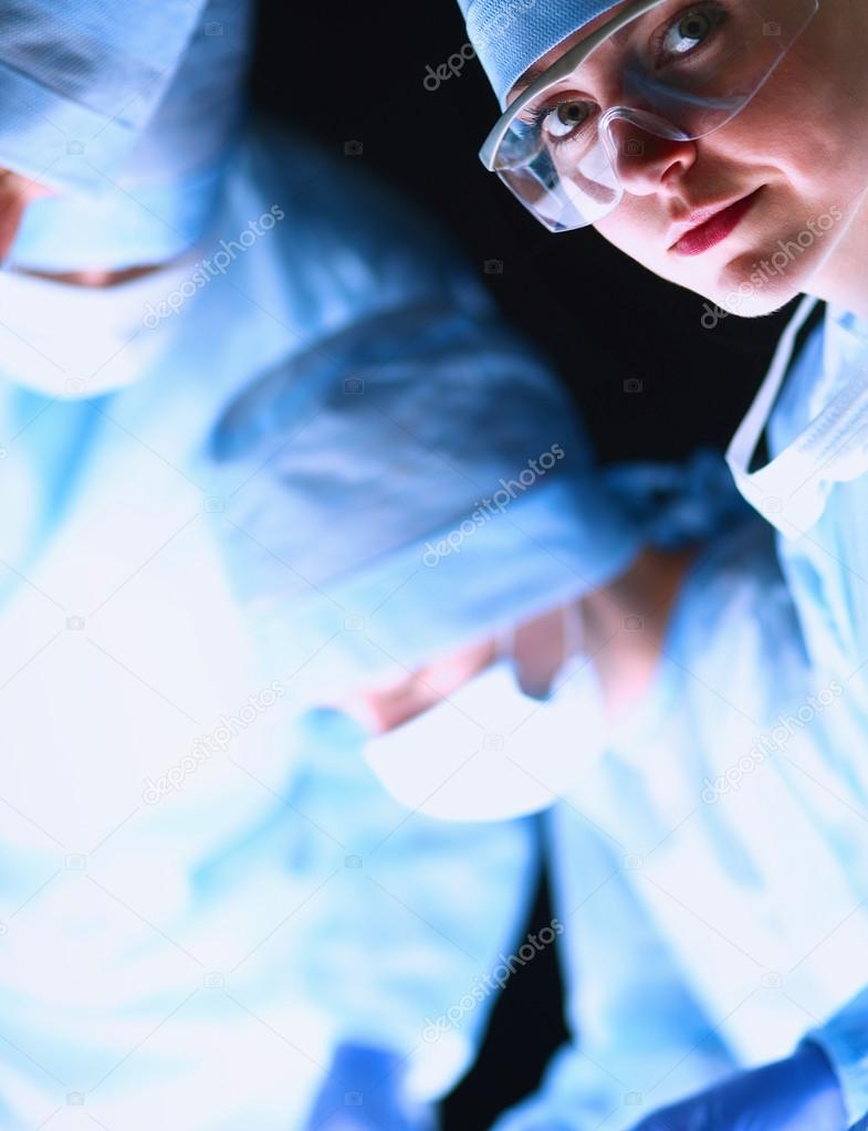 Young surgery team in the operating room