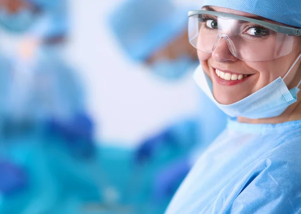Zespół chirurgiczny na sali operacyjnej — Zdjęcie stockowe