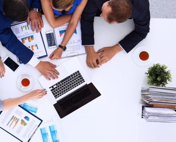 Top view of a team of office workers — Stock Photo, Image