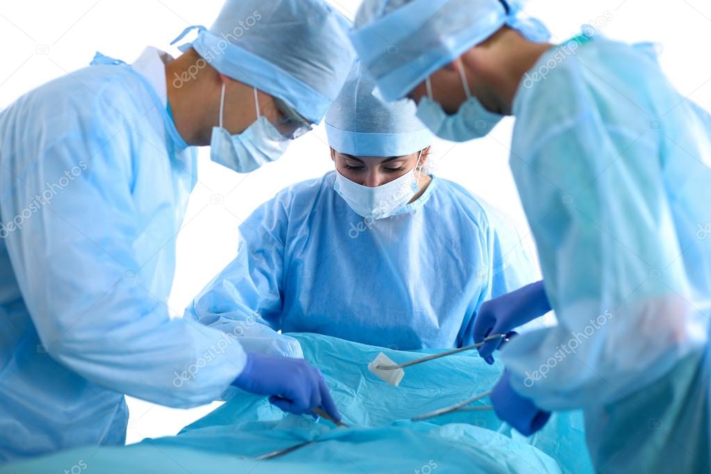 Surgery team in the operating room