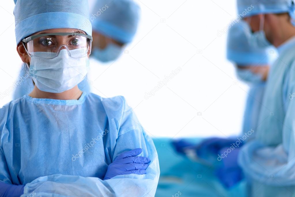 Surgery team in the operating room