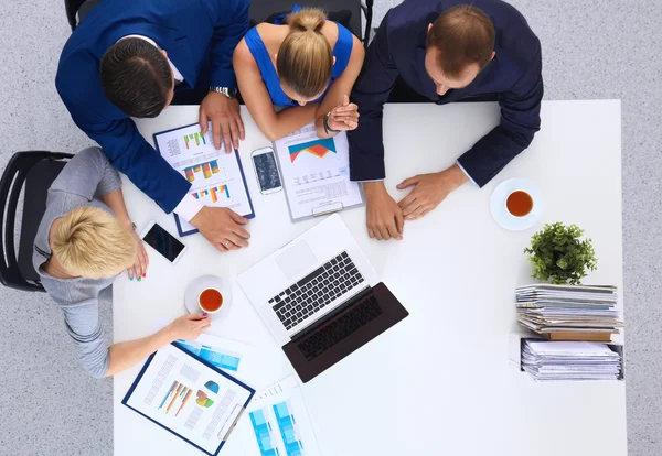 Top view of a team of office workers — Stock Photo, Image