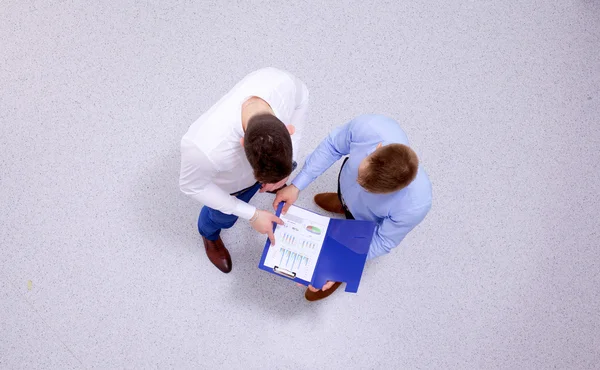 Business people shaking hands - topview — Stock Photo, Image