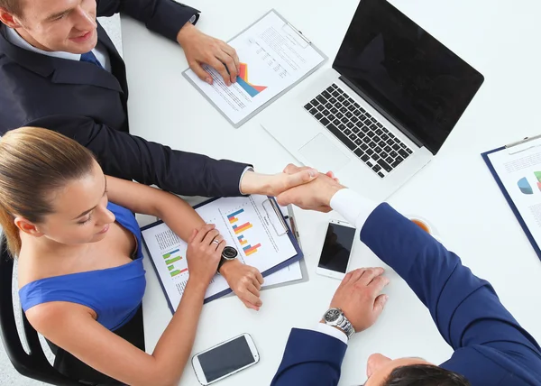 Top view of a team of office workers — Stock Photo, Image