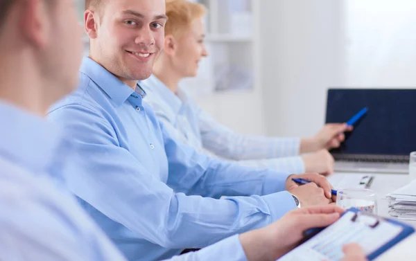 Business team discussing their project — Stock Photo, Image