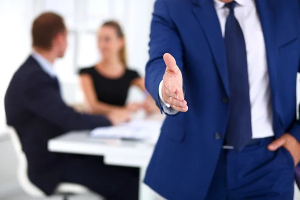 Closeup of a business handshake — Stock Photo, Image