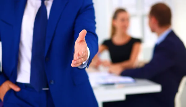 Closeup of a business handshake — Stock Photo, Image