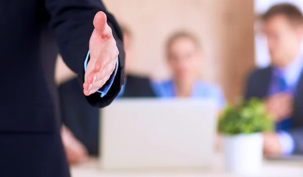 Closeup of a business handshake — Stock Photo, Image