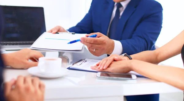 Business team discussing their project — Stock Photo, Image