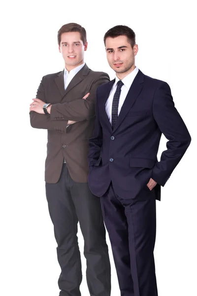 Twee zakenmannen geïsoleerd op witte achtergrond — Stockfoto