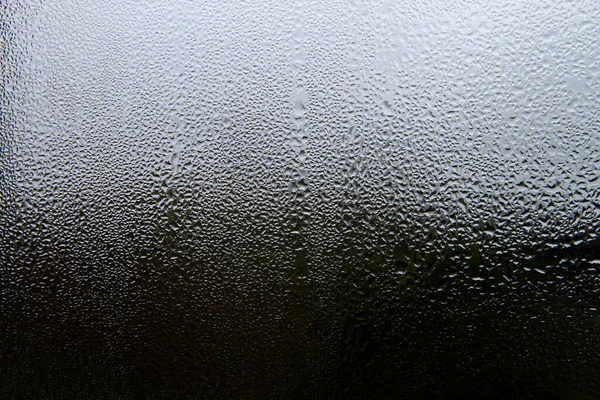 Wasser Kondensiert Auf Einem Fensterglas — Stockfoto