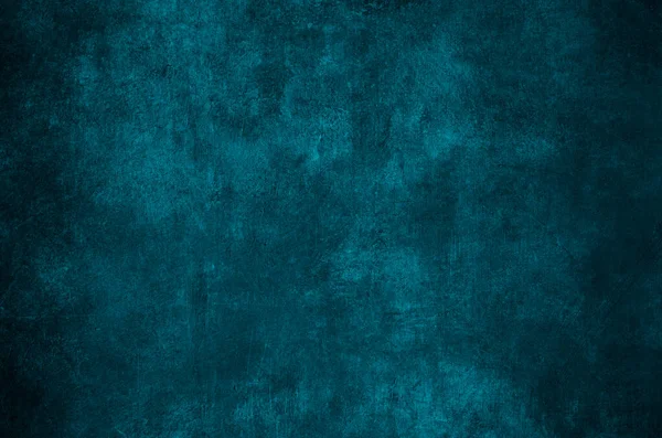 Blauwe Grungy Muur Achtergrond Textuur — Stockfoto