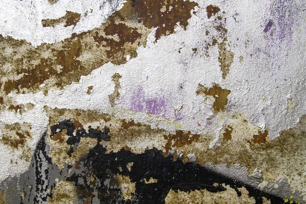 Stary Skorodowany Metal Farbą Obierającą Abstrakcyjnym Tłem Grunge Lub Teksturą — Zdjęcie stockowe