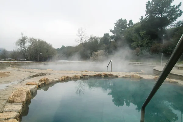 Hot Springs Muino Veiga Pools Minho Riverbed Ourense Spain — ストック写真
