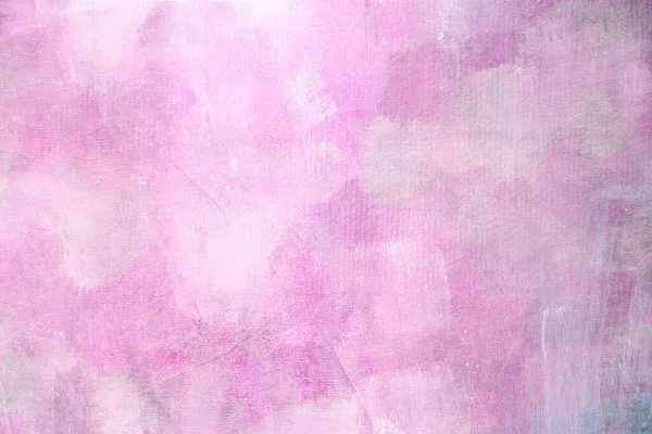 Roze Schilderij Achtergrond Grunge Canvas Achtergrond Textuur — Stockfoto