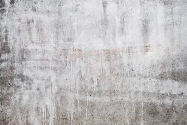 Pared Hormigón Con Pintura Goteo Blanco Fondo Grunge Textura — Foto de Stock