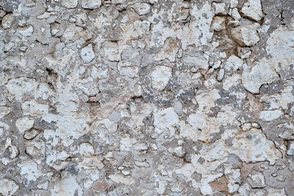 Staré Tradiční Vápno Omyté Kamenné Stěny Oloupanou Omítkou Bílým Rustikálním — Stock fotografie