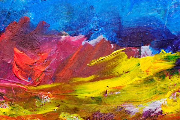 Kleurrijke Abstracte Olieverf Achtergrond Grunge Textuur — Stockfoto