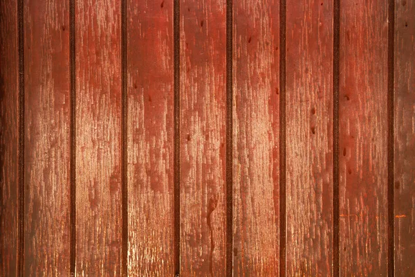 Oude Rustieke Rood Geschilderde Houten Planken Muur Achtergrond Textuur — Stockfoto
