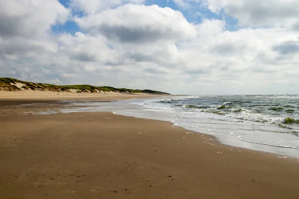 Zandstrand Nationaal Park Dunien Van Texel Noordzee Nederland — Stockfoto